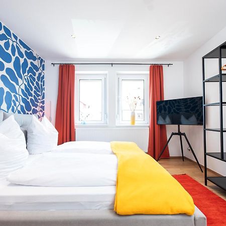 Bunter Hund Apartments - Zentrales Apartment, Parkplatz, Wintergarten, Kinderzimmer Rothenburg ob der Tauber Exteriör bild